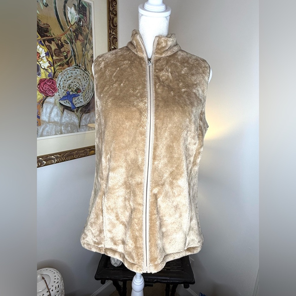 Kim Rogers Faux Fur Vest Petite Small